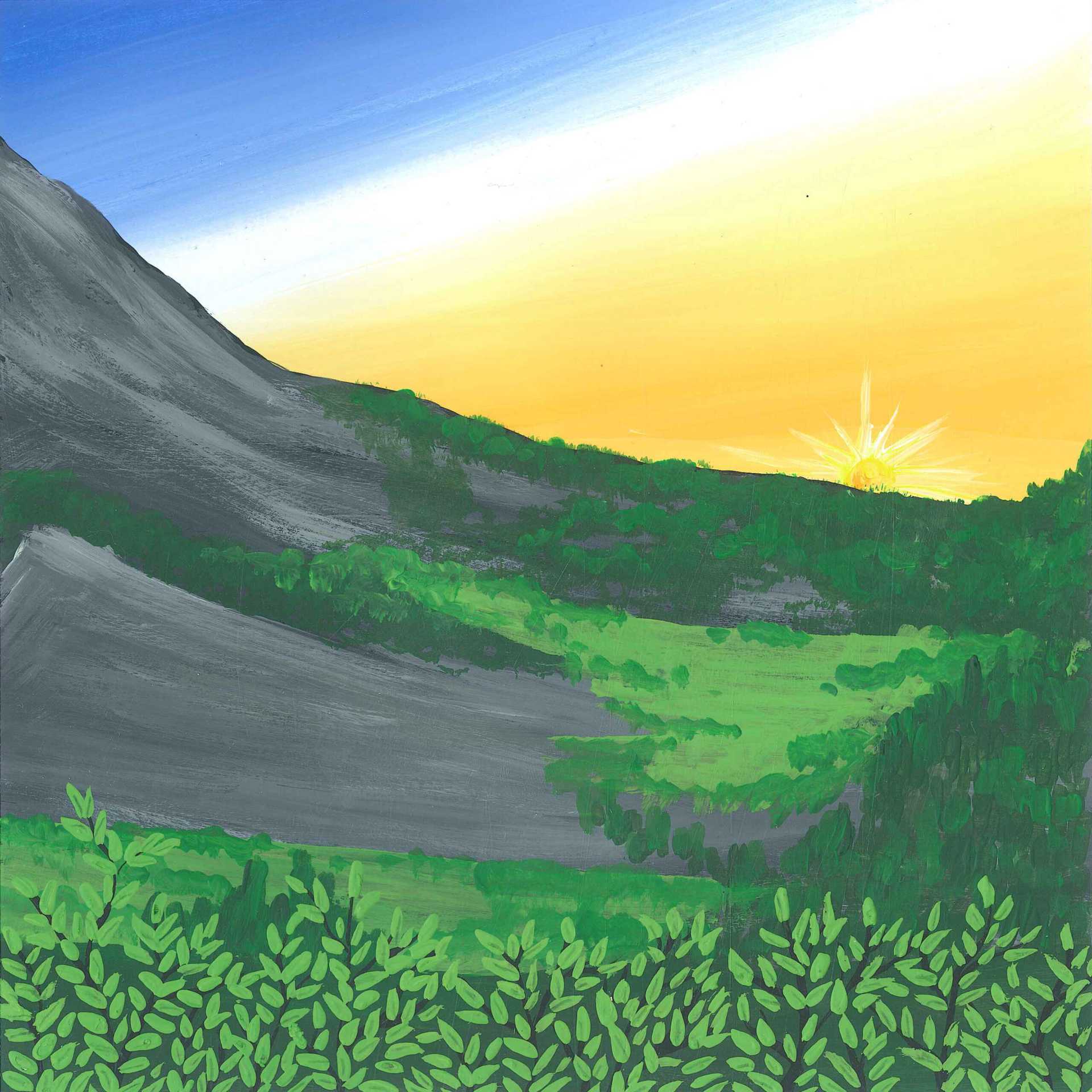 Singalila Park - nature landscape painting - earth.fm