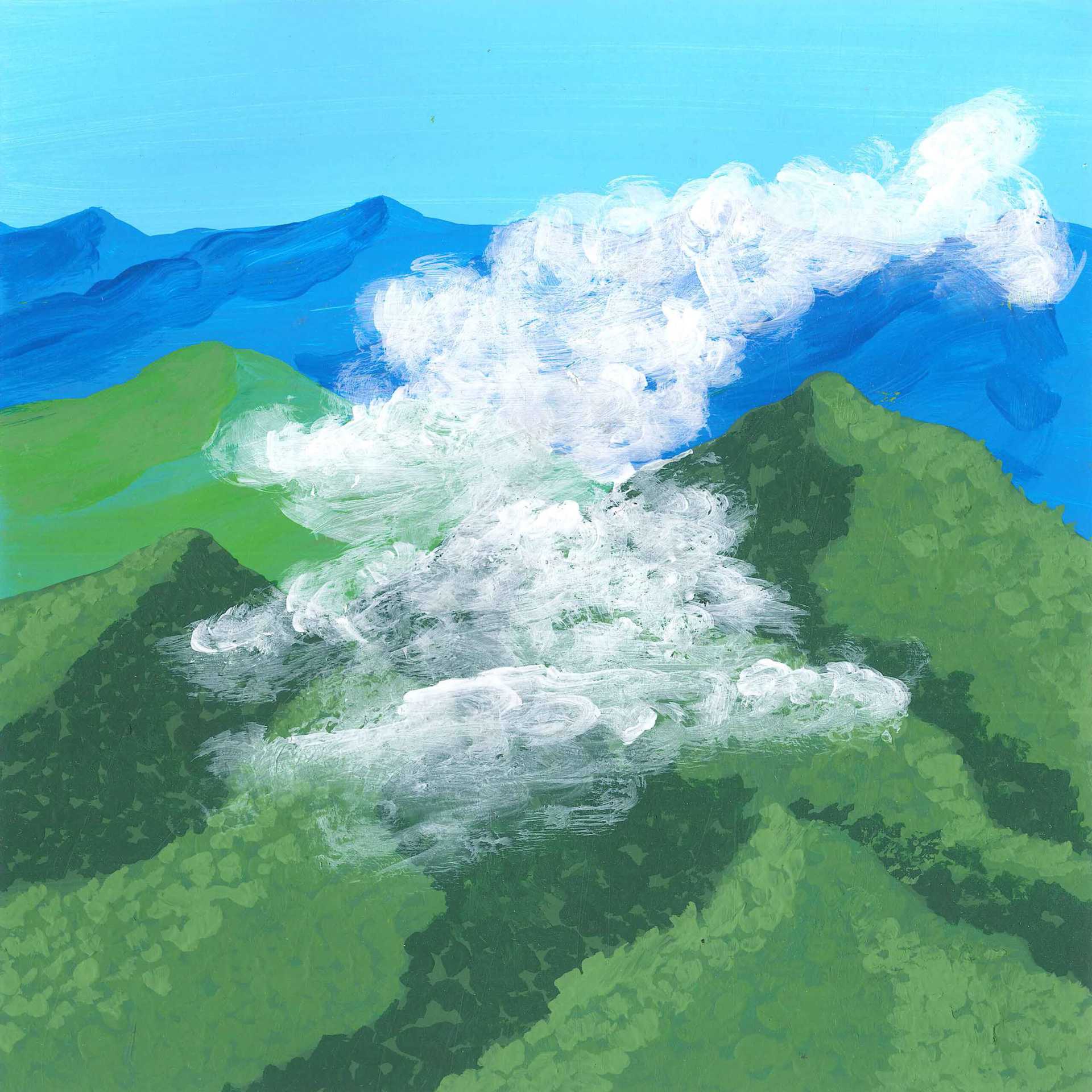 New Guinea Cloud Forest - nature landscape painting - earth.fm