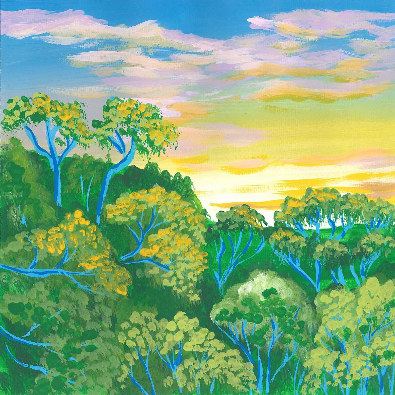 Manuel Antonio Dawn - nature landscape painting - earth.fm