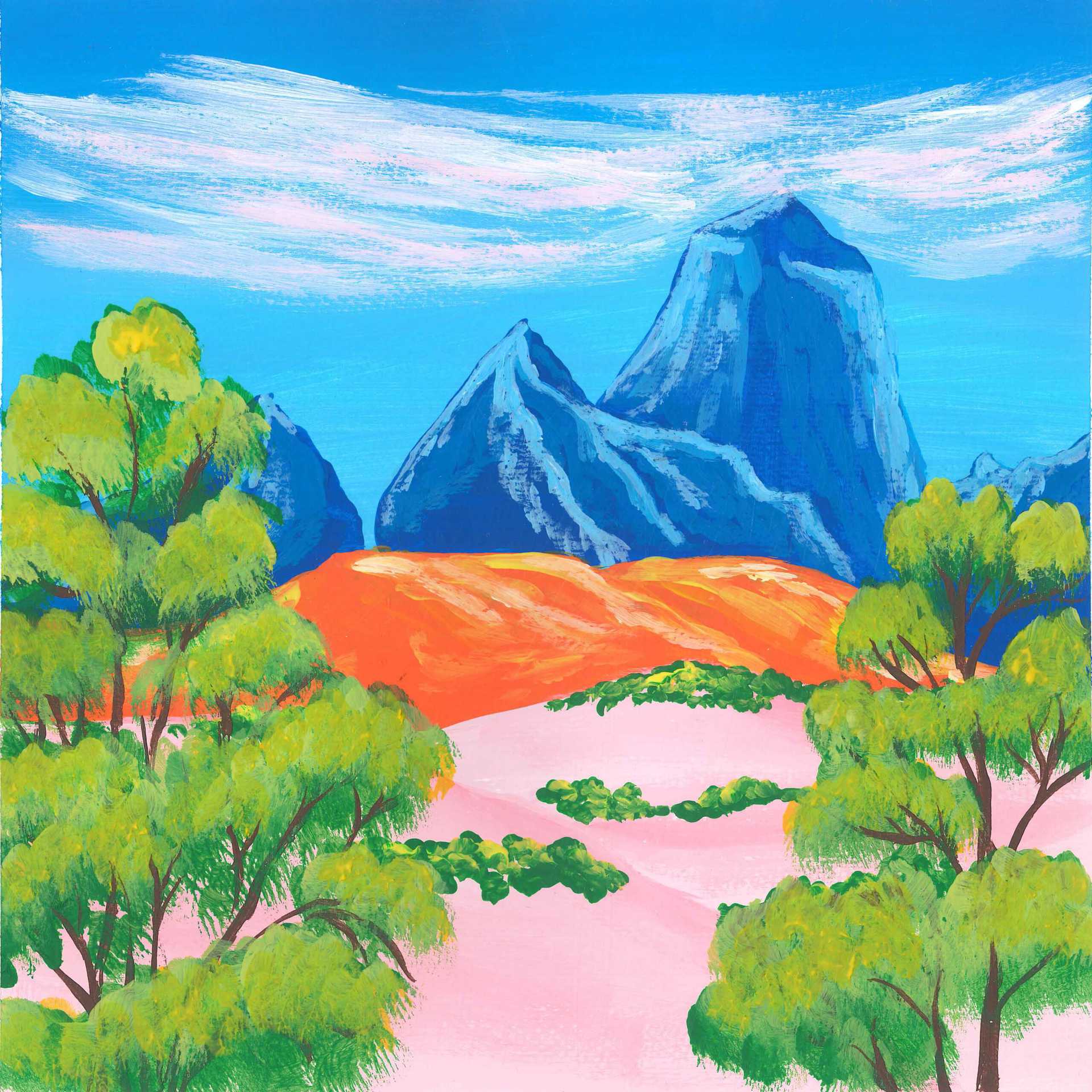 Squeaky Tree - nature landscape painting - earth.fm