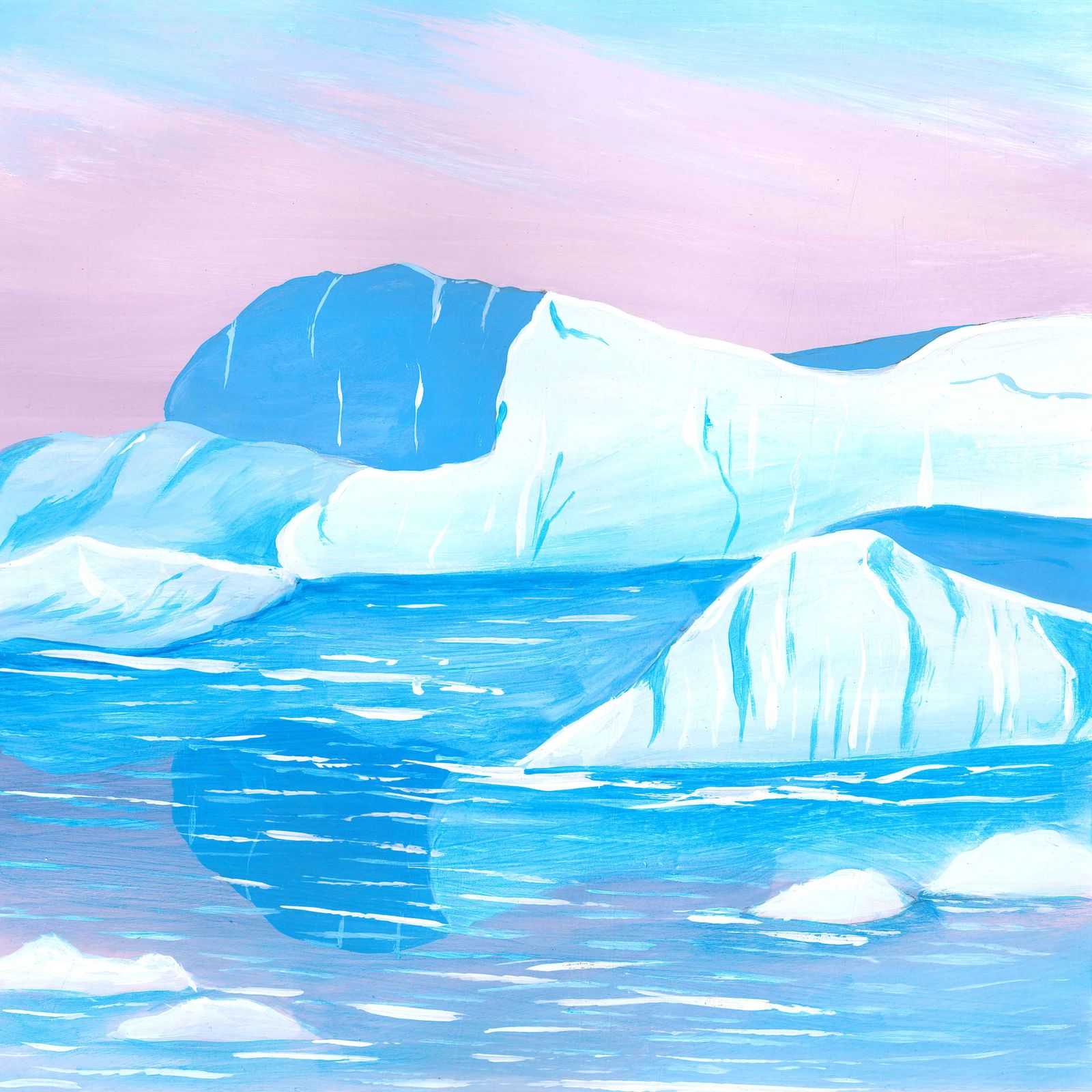 Dispersion in Ice Sheets - nature landscape painting - earth.fm