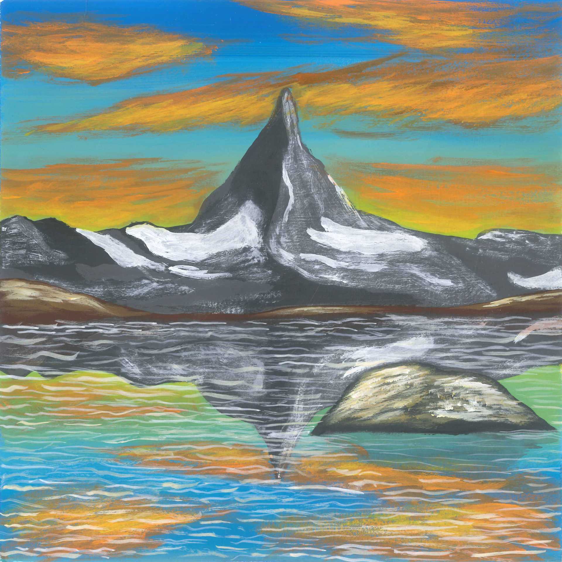Beach Adélie Penguins - nature landscape painting - earth.fm
