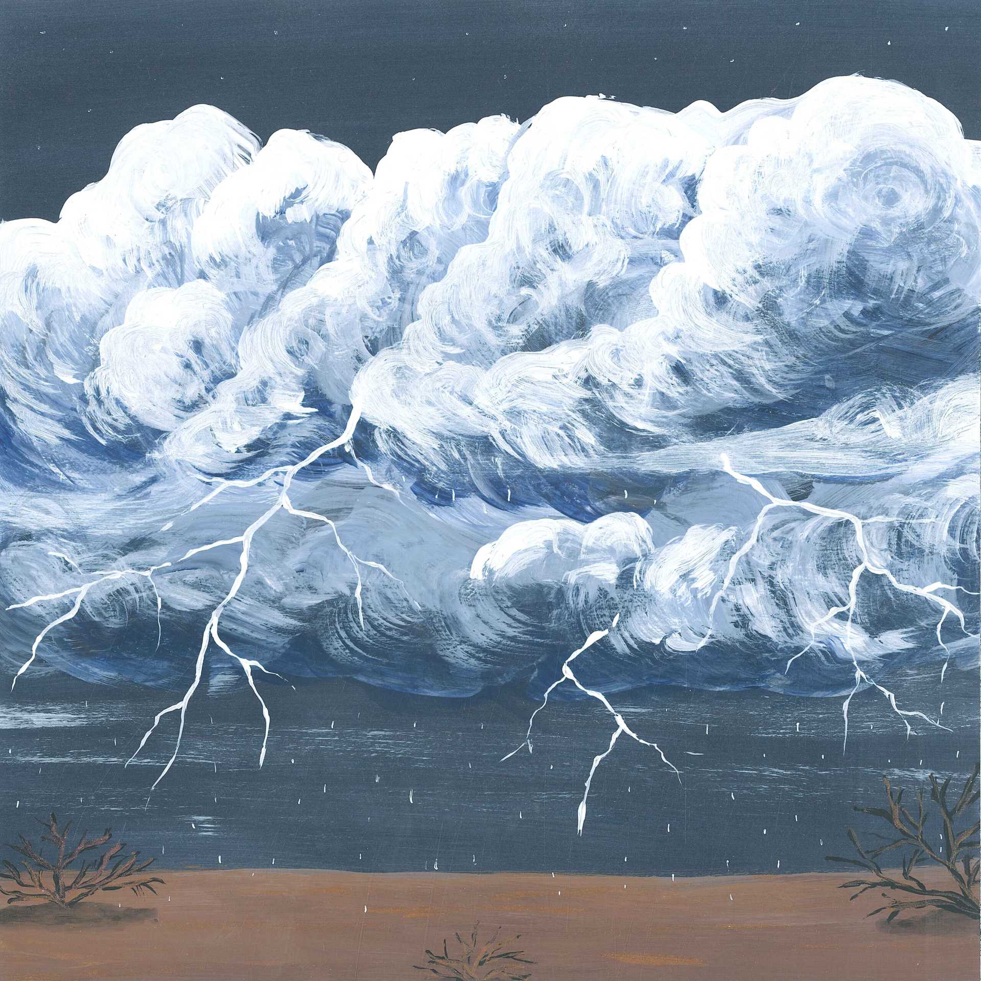 Baltic Sea Thunderstorm - nature landscape painting - earth.fm