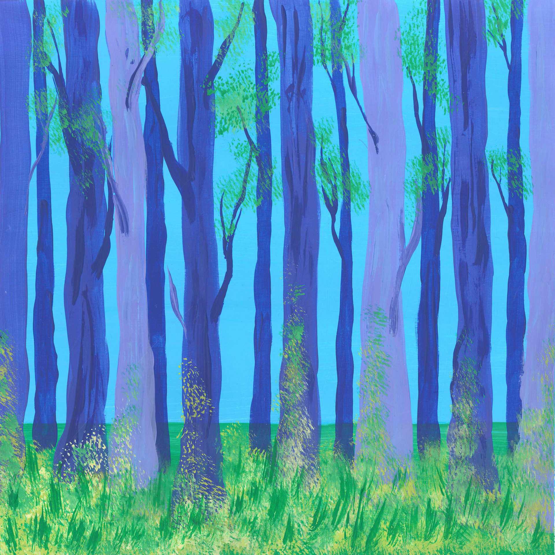 Spring Rain Forest - nature landscape painting - earth.fm