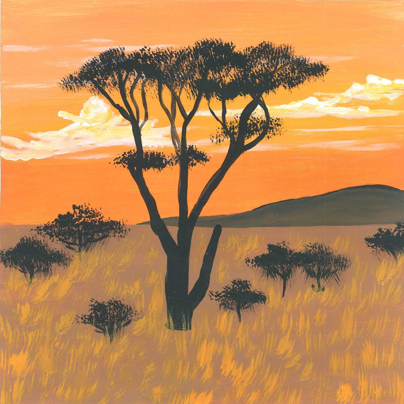Mallee Dawn in Spring - nature landscape painting - earth.fm