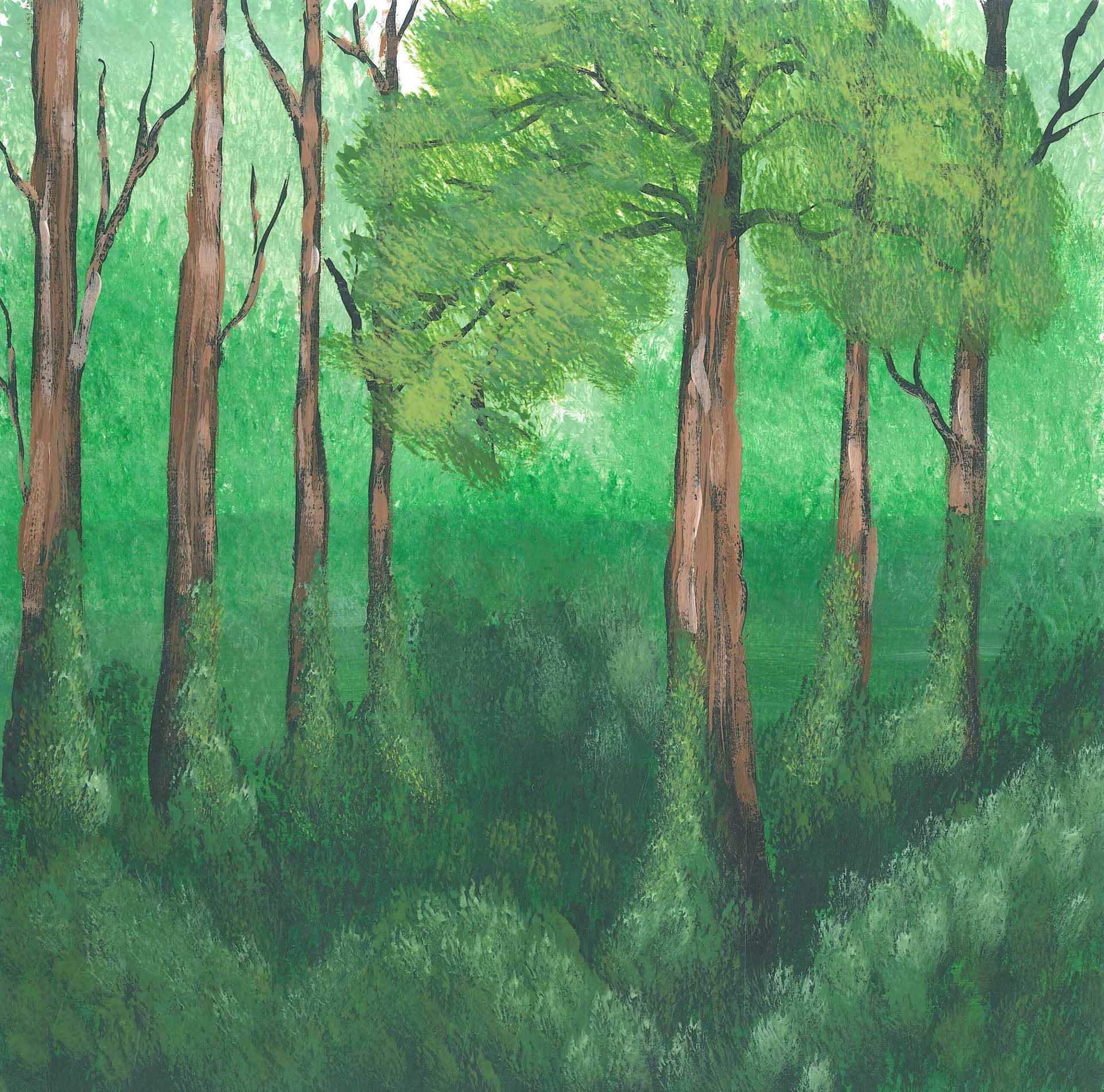 Danum Valley Afternoon - nature landscape painting - earth.fm