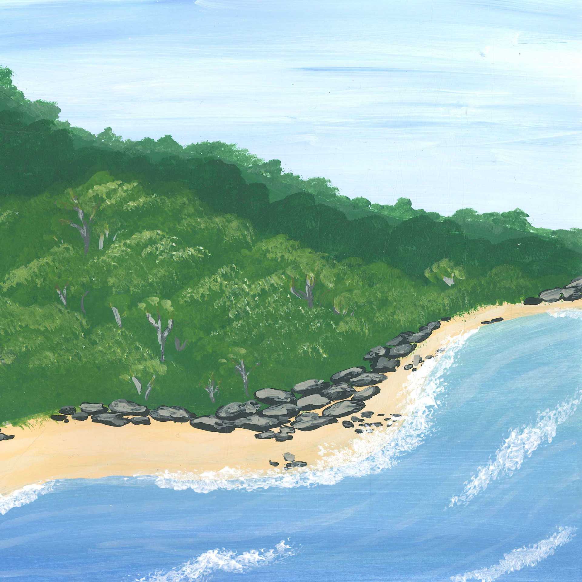 Koh Phi Phi Ocean Waves - nature landscape painting - earth.fm