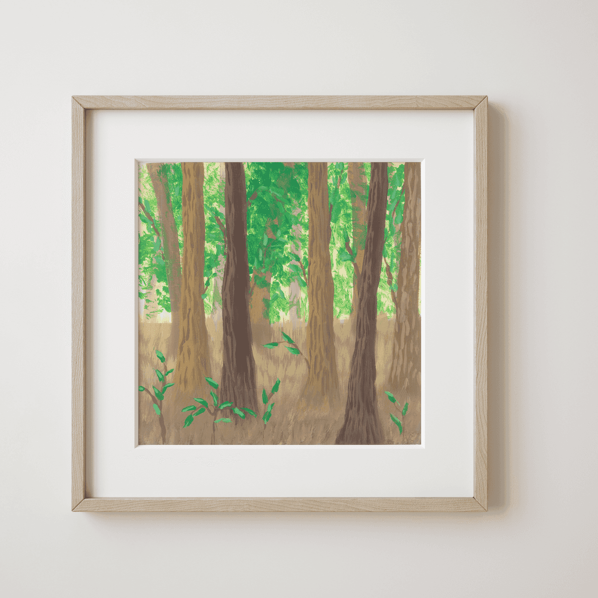Rainforest Dawn - Whispers of the Forest Giants Fine Art Print - nature soundscape art - earth.fm