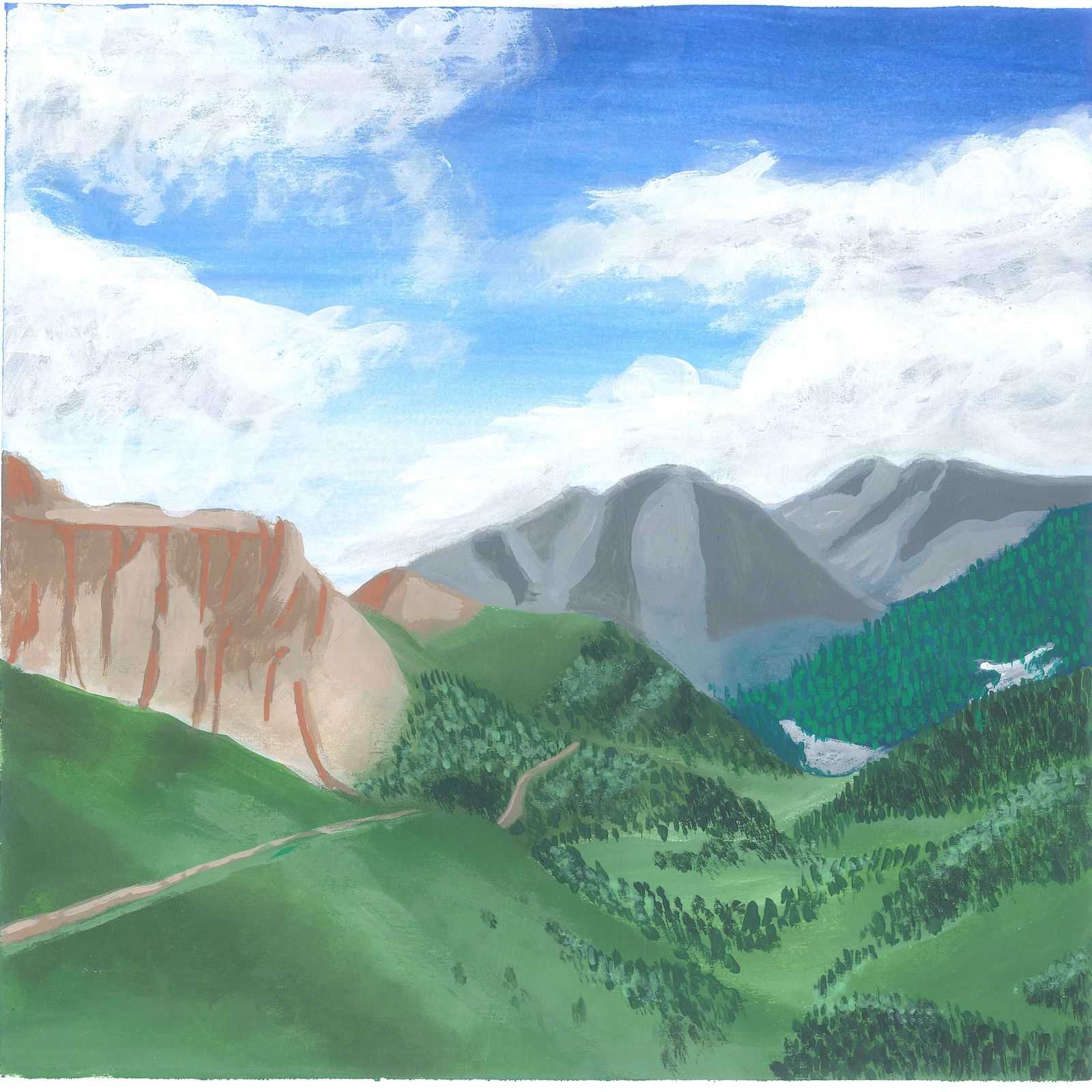 Echoes in the Alps - nature landscape painting - earth.fm