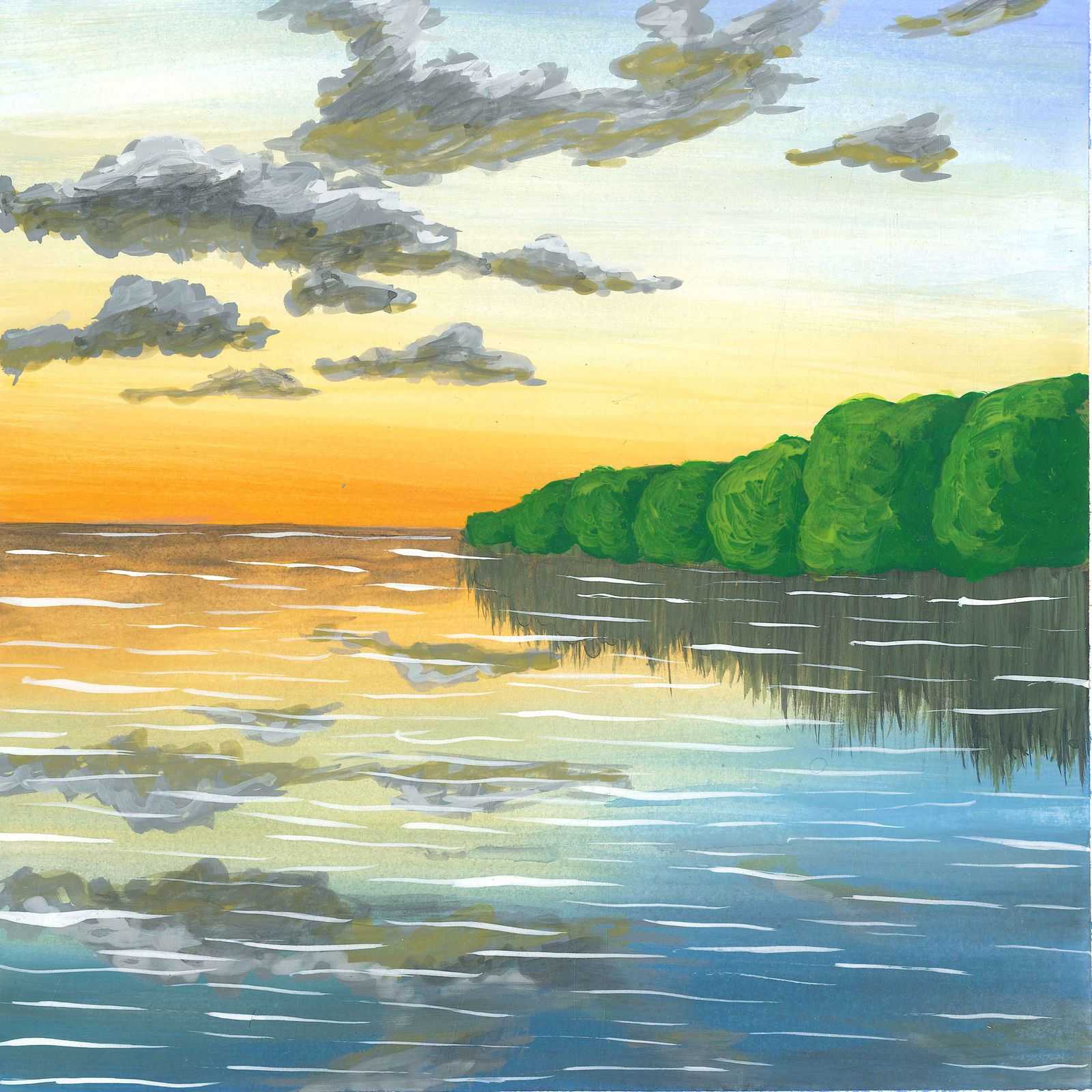First Light at Fogg Dam - nature landscape painting - earth.fm