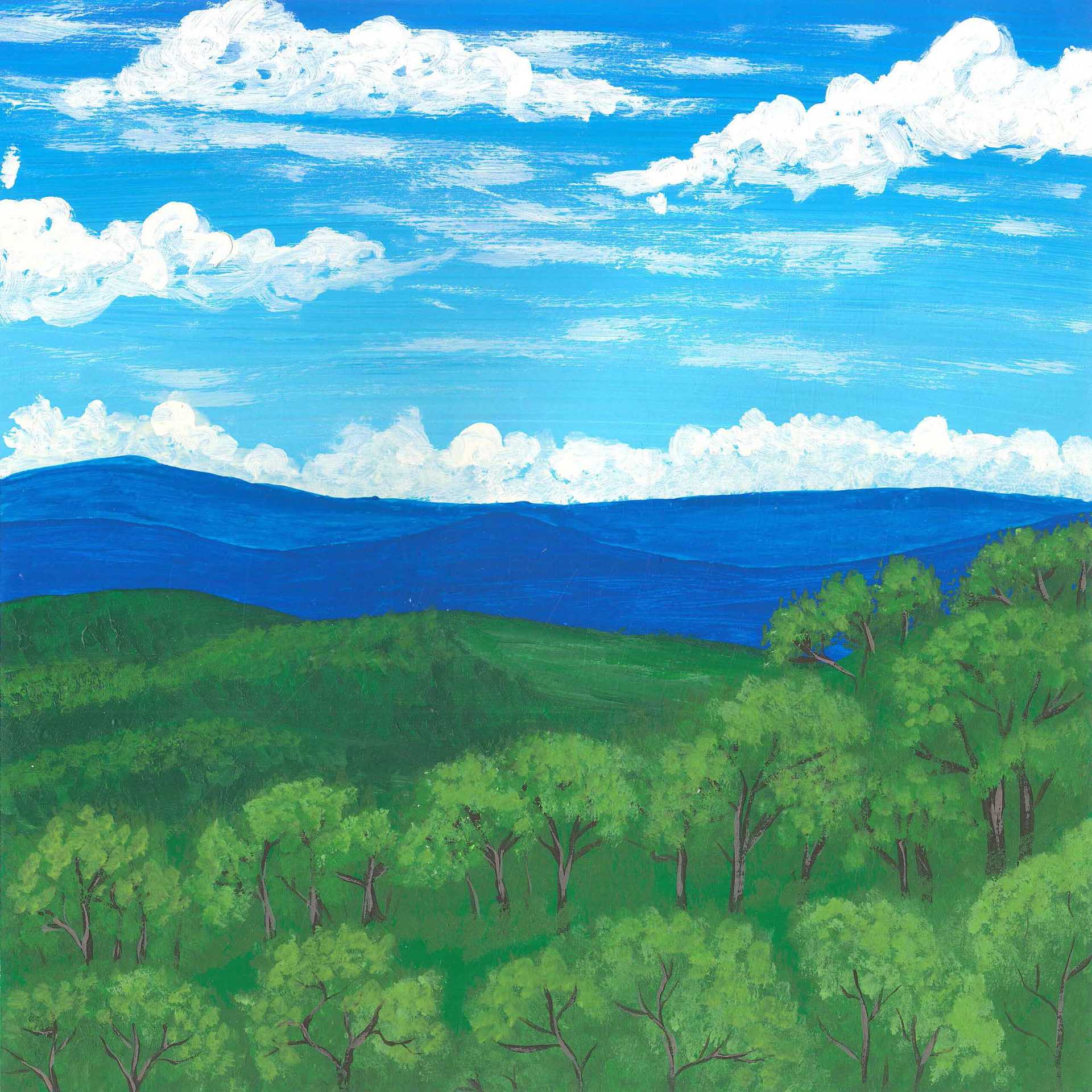 Bellbird Forest - nature landscape painting - earth.fm