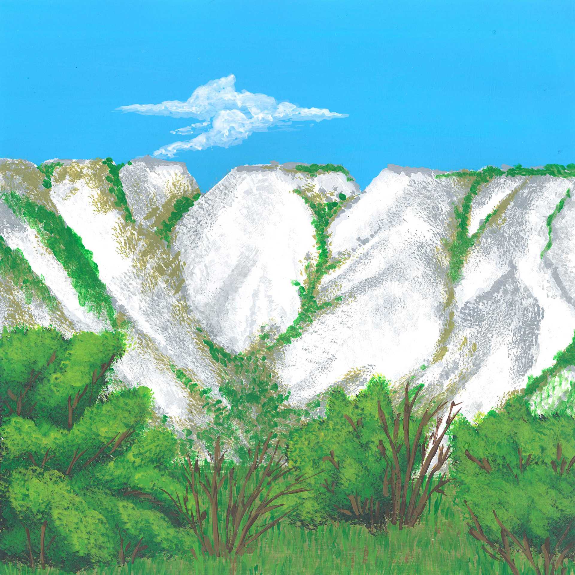 Breath of the Akkol Valley - nature landscape painting - earth.fm