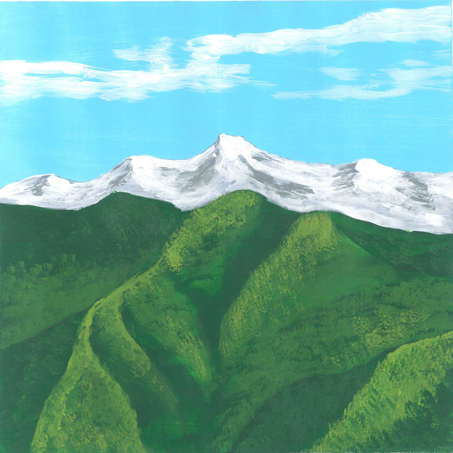 Dawn in Himalayas - nature landscape painting - earth.fm