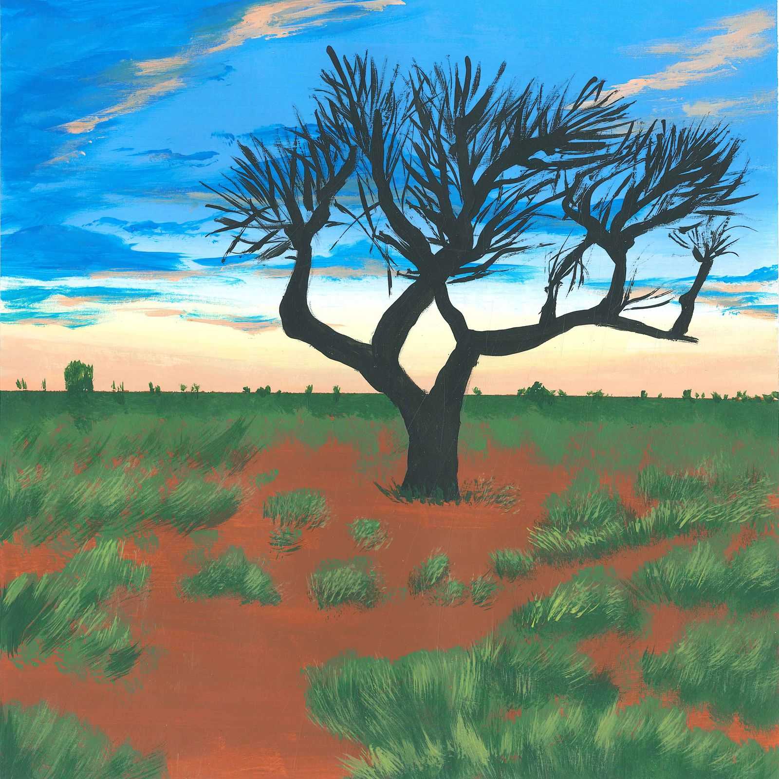 Blue-backed Manakins - nature landscape painting - earth.fm