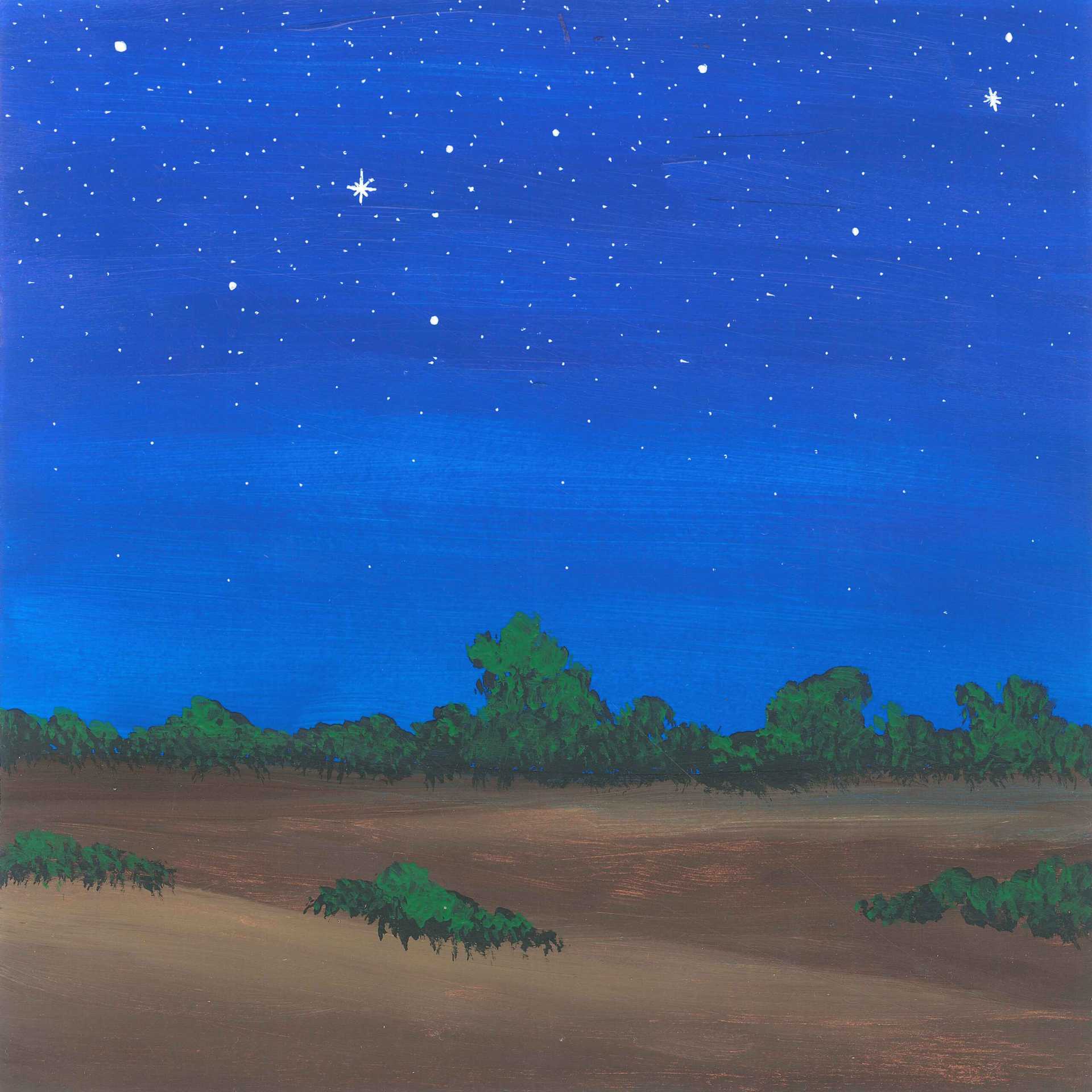 Calm Night in the Sahel - nature landscape painting - earth.fm