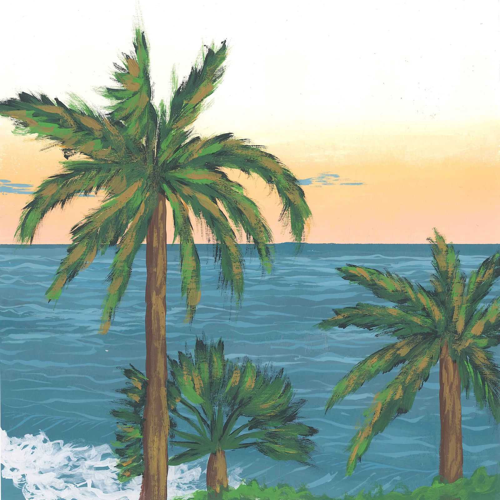 Coral Beach - nature landscape painting - earth.fm